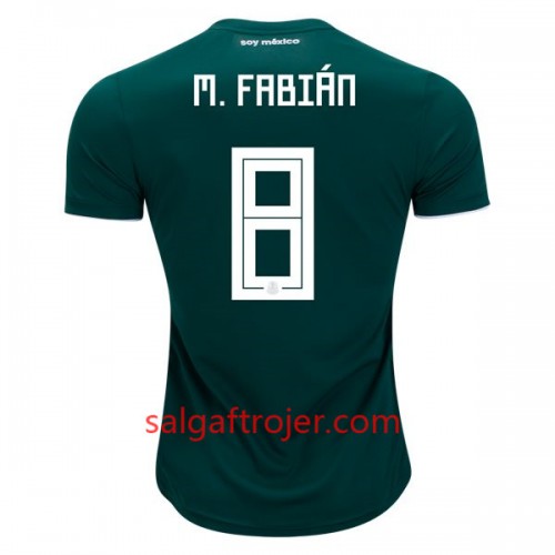 Mexico Fodboldtrøjer M.Fabian 8 Hjemmebanesæt VM 2018 Mexico Fodboldtrøjer M.Fabian 8 Hjemmebanesæt VM 2018